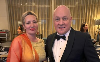 Ellie Stone with the Prime Minister at the Indian Community Business Awards
